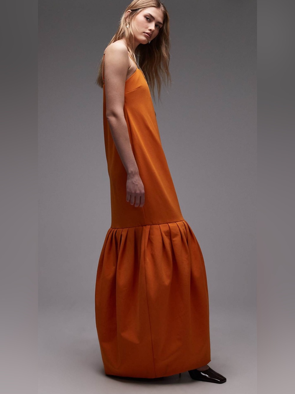 ASOS Tulip Ruffle-Hem Maxi Dress - Picture 1 of 4